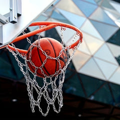 12 Hole Metal Basketball Net Galvanized Thick Iron Basketball Net