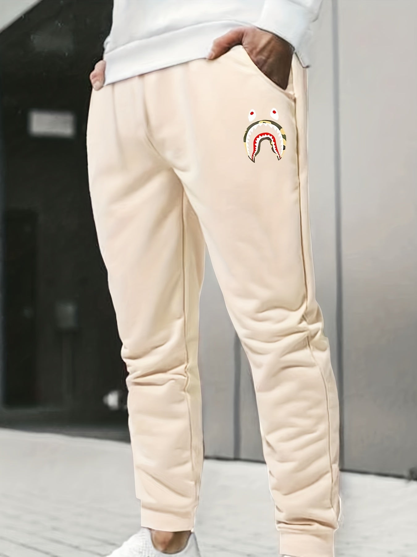 Cartoon Print Men s Drawstring Sweatpants Jogger Pants