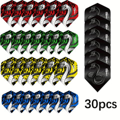 CyeeLife 30pcs PET Dart Tail Wings Dart Accessories