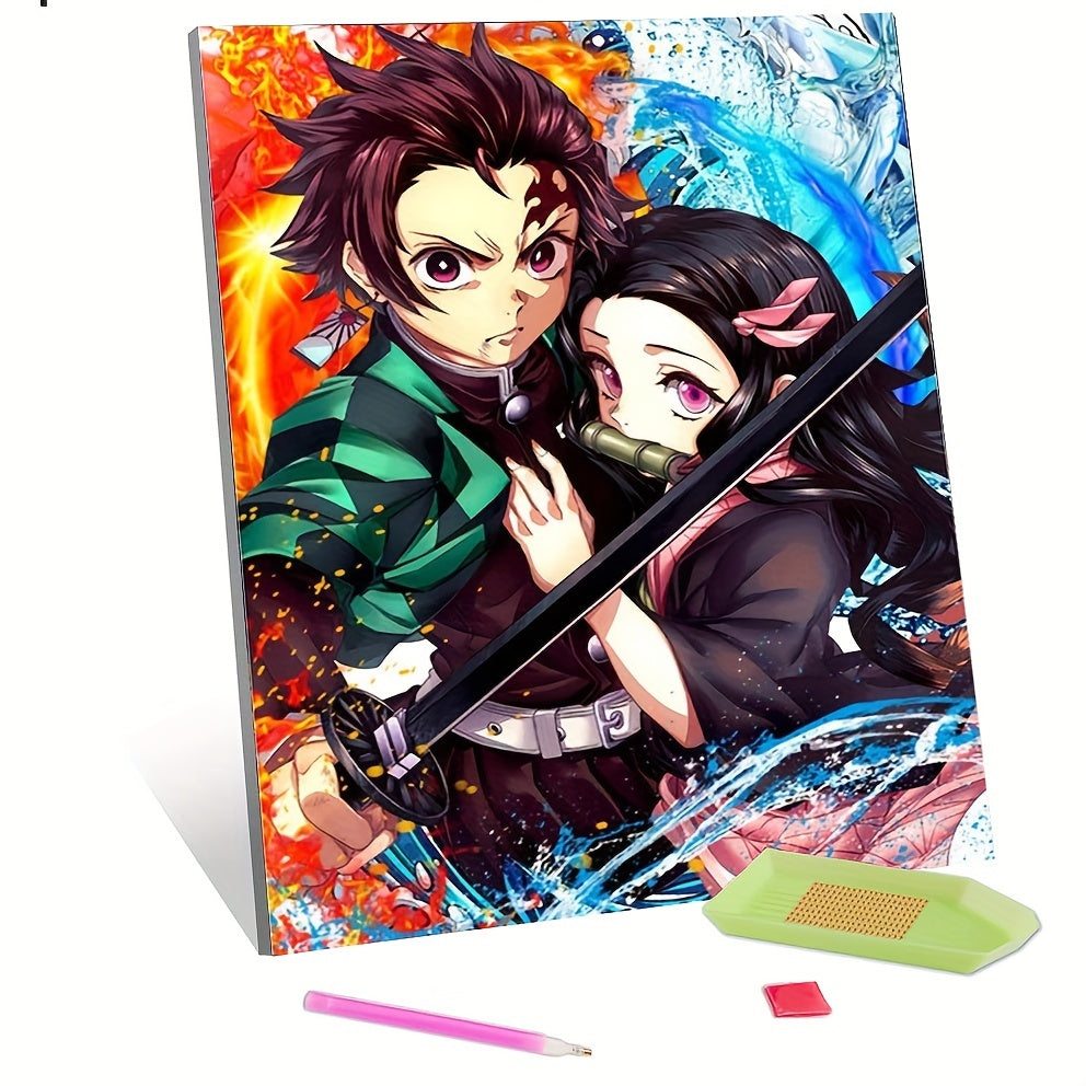 Anime Diamond Painting Demon Slayer Full Decoration Round Diamond