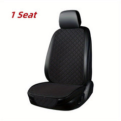Flax Car Seat Cover Protector Linen Front Rear Back Cushion Pad Mat