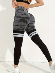 Camouflage Sports Leggings High Waist Workout Yoga Pants Women's Activewear