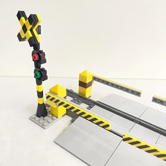 City Train Track Building Blocks Set with Signal Lights