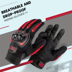 1pair Touch Screen Motorcycle Gloves Non slip Breathable Outdoor Gloves