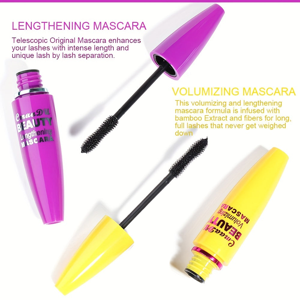 Waterproof 4D Mascara Thick Long Lasting Voluminous Durable Lashes