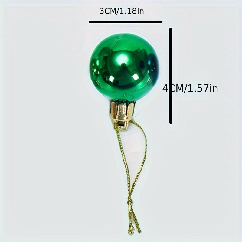 12 Pcs Bright Christmas Tree Balls - Home Room Decorations