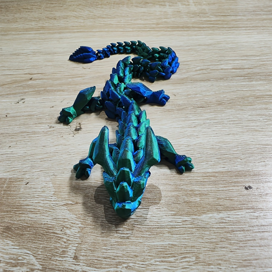 Dragon Ornament 3D Printed Art Collection Desktop Unique Gift