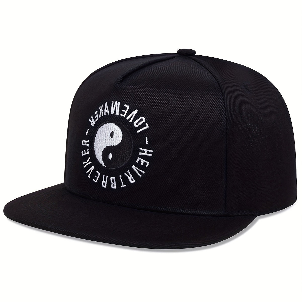 Men's Classic Flat Brim Hat for Summer Outdoor