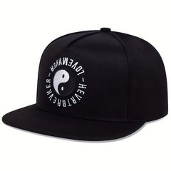 Men's Classic Flat Brim Hat for Summer Outdoor