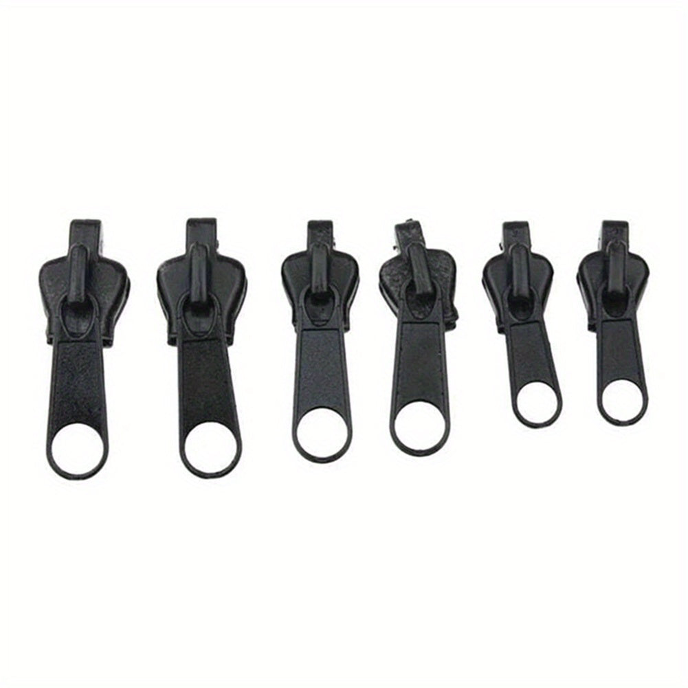 6pcs Zipper Plastic Slider Set for DIY Zipper Repair Sewing
