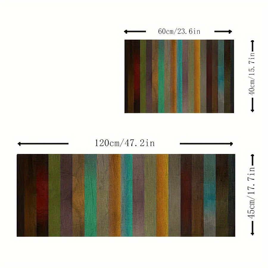 Crystal Velvet Striped Carpet Entrance Door Mat