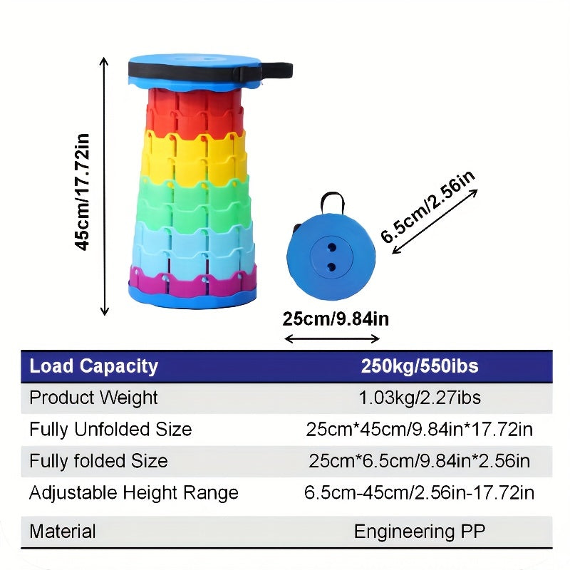 Portable Telescopic Stool for Outdoor Activities Lightweight & Compact