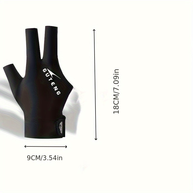 1pc Billiard Three Finger Gloves Snooker Billiards Glove