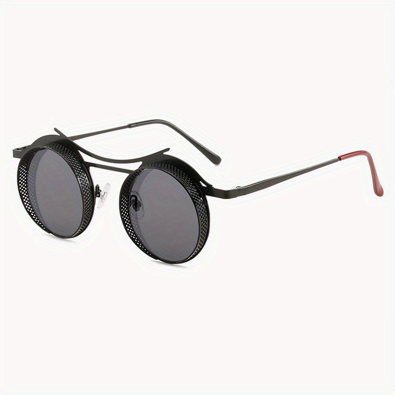 Round Frame Steampunk Men's Sunglasses