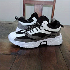 Women's Shock Absorption Mesh Sneakers Lace Up Running Shoes