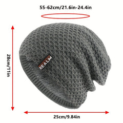 Velvet Woolen Beanie Hat with Ear Protection