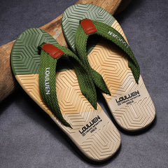 Men's Quick Drying Block Flip Flops Slides