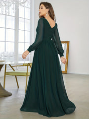 V Neck Bridesmaid Dress Wedding Party Women's Clothing