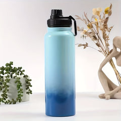 Large Capacity Insulated Water Bottle with Tea Filter, Stainless Steel Leakproof