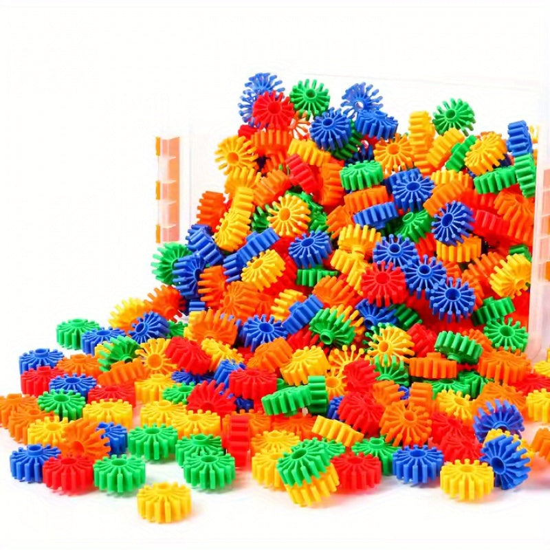 Interlocking Toys Gear Assembly Building Blocks Set