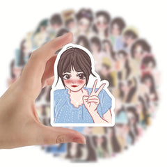 60pcs Beauty Selfie Graffiti Stickers Laptop Helmet Decor Waterproof