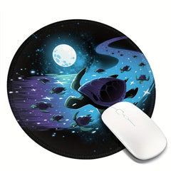 Turtle Family Round Mouse Pad 20x20cm for Game & Office Use