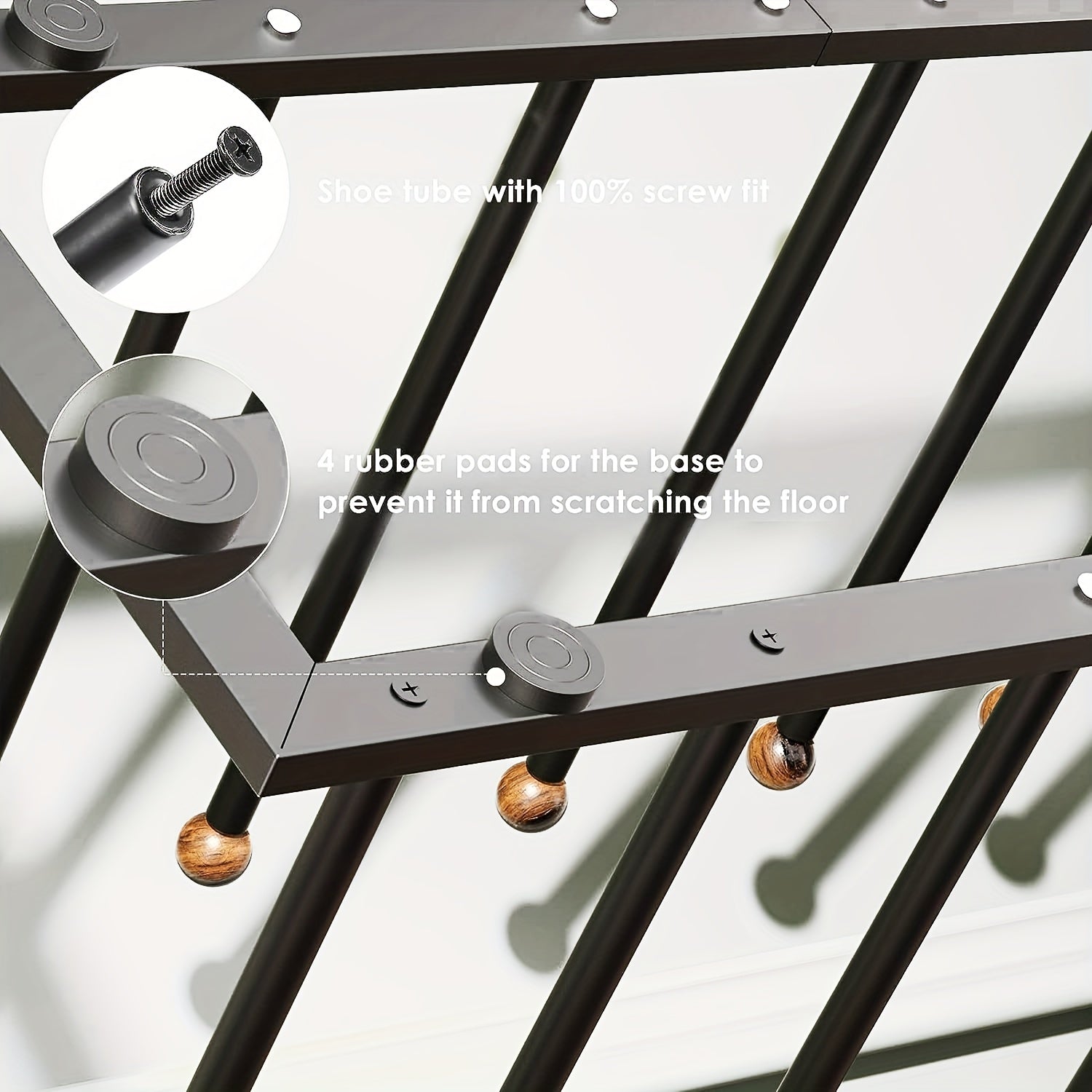 Metal Boots Storage Rack Space Saving Organizer