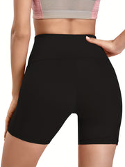 Women Yoga Shorts High Waist Tummy Control Workout Compression Biker Short