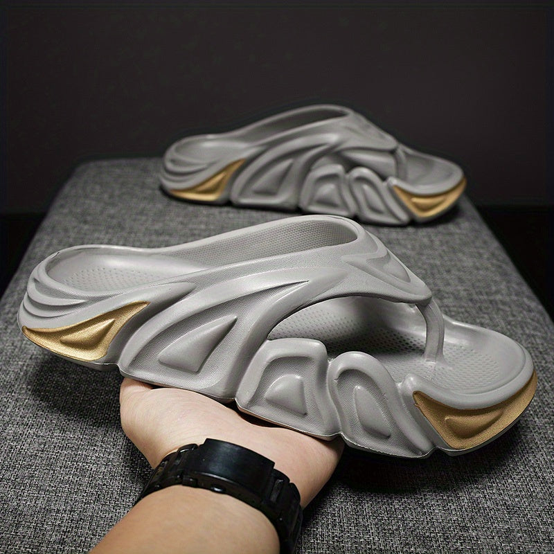 Men's Non Slip Platform Flip Flops Quick Drying Thong Sandals