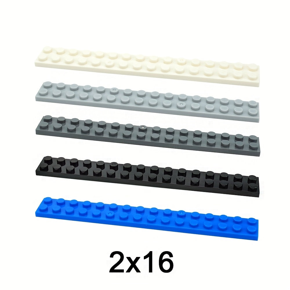 12pcs 2x16 Point Building Blocks Long Thin Blocks Educational Toys