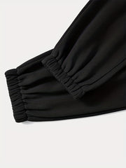 Elastic Waist Jogger Pants Casual Comfy Sporty Pants for Women