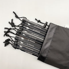 8pcs Aluminum Tent Stakes with Reflective Rope Lightweight Pegs