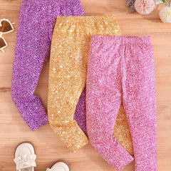 Colorful Spot Baby Girl Leggings 3pcs Set