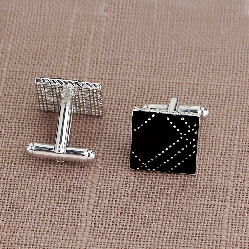 Geometric Spotted Shirt Cufflinks Accessories
