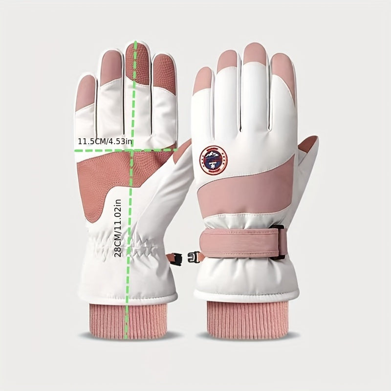 Winter Windproof Outdoor Gloves Waterproof Thicken Gloves With Velvet