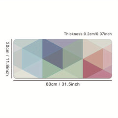 Geometric Shape Office Desk Pad Thick Edge Mouse Pad