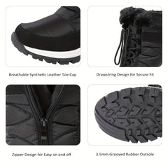 Women's Snow Boots Faux Fur Lined Warm Anti Slip Winter Boot