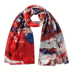 Geometric Print Bikini Wrap Scarf Boho Large Shawl