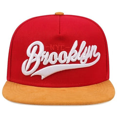 Men's English Embroidery Hip hop Flat Brim Hat