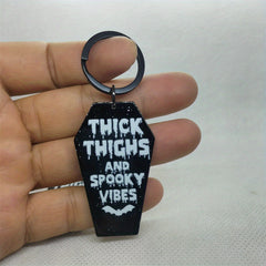 Acrylic Halloween Tombstone Keychain Bag Charm Halloween Gift