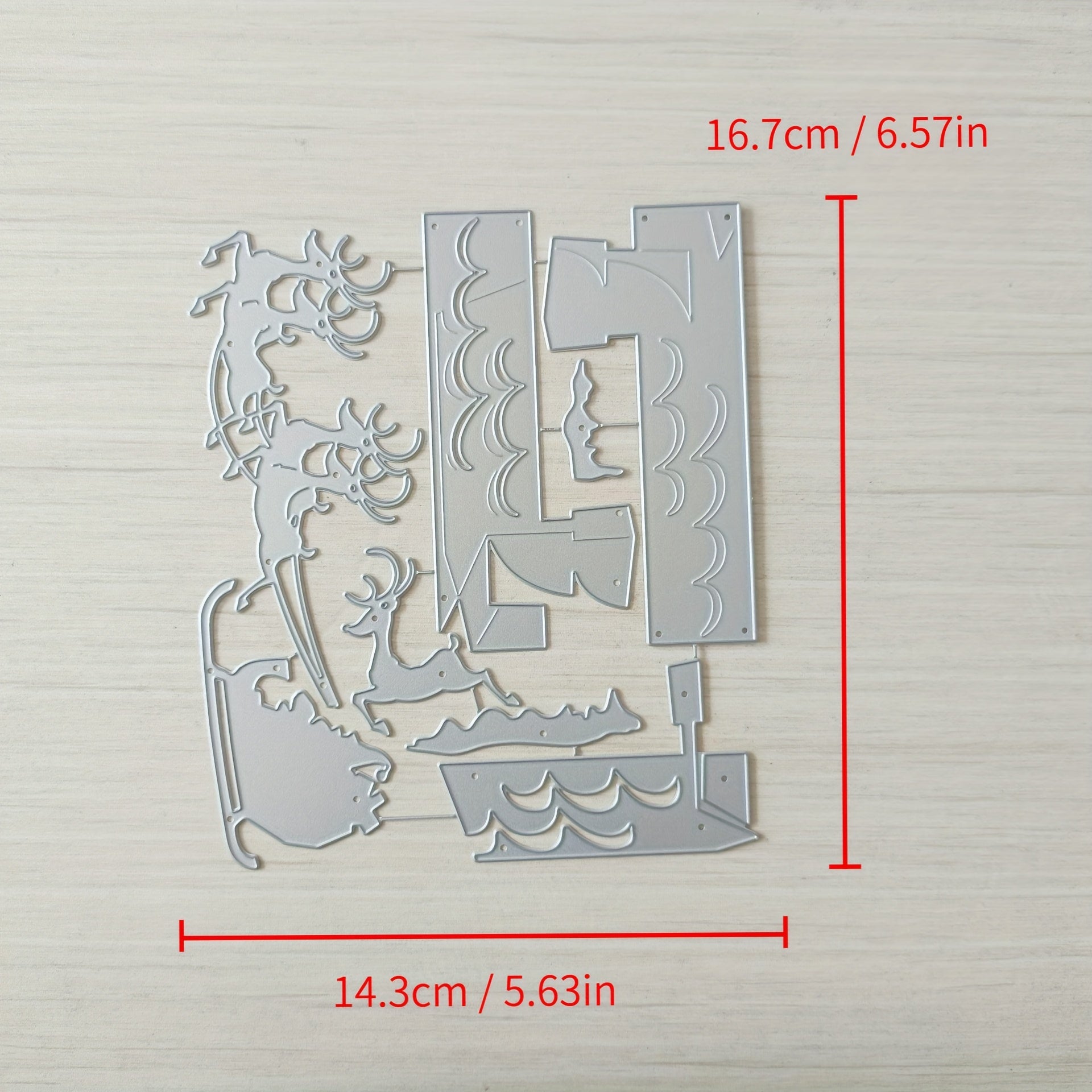 1pc Christmas Metal Cutting Dies Stencils Christmas Tree Letter Sleigh Scrapbook