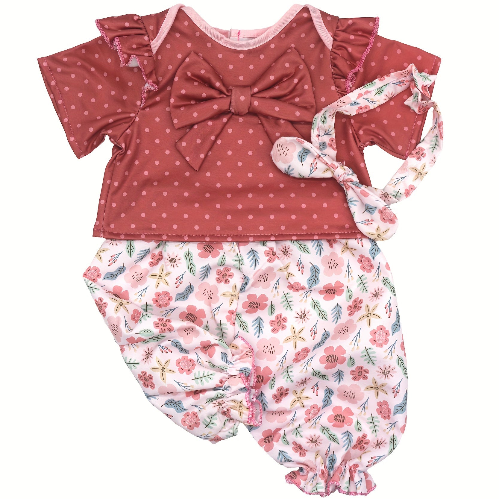 20 22 Inch Doll Clothes 50 Recycled Brick Red Outfits Set
