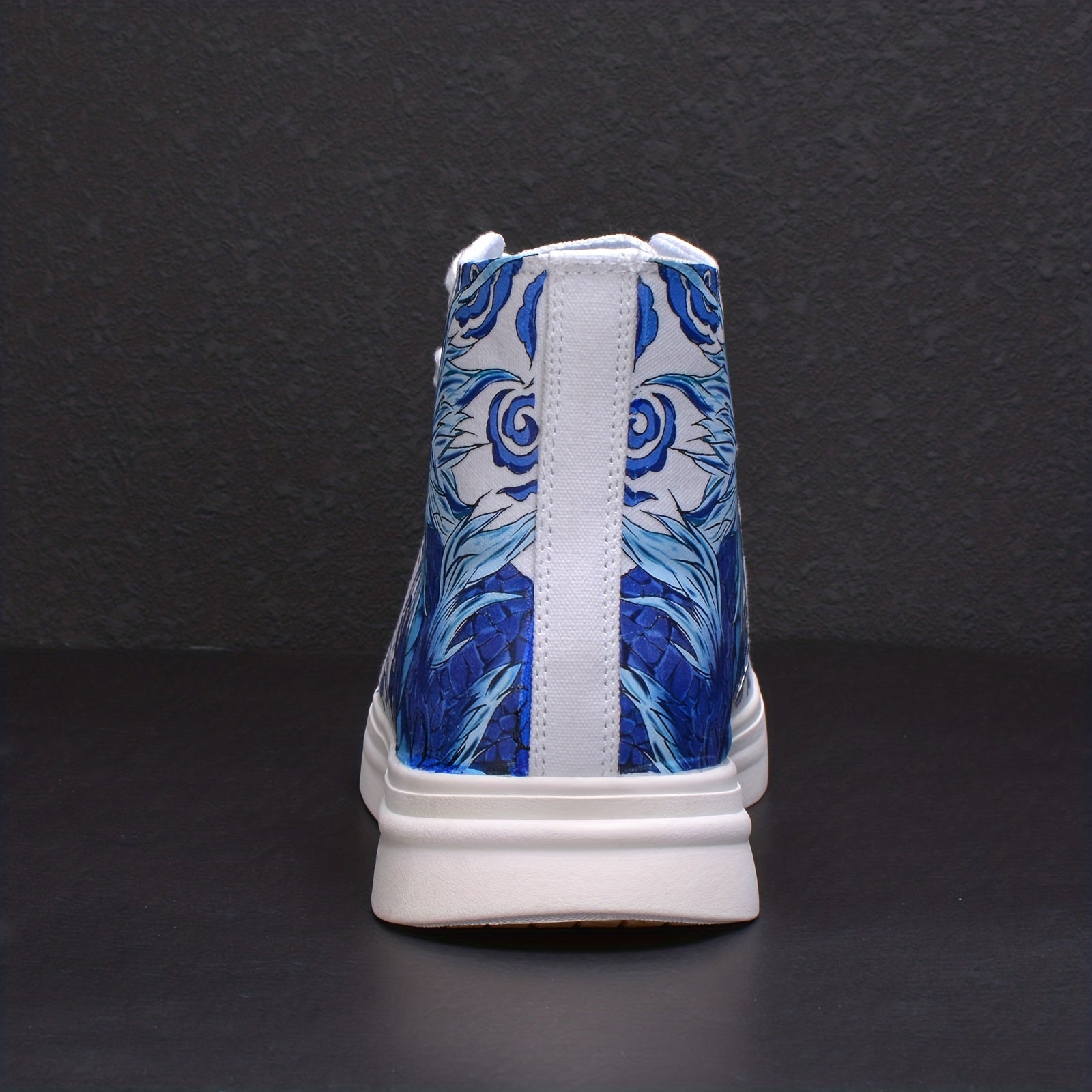 Men's Chinese Mythology High Top Canvas Sneakers with Good Grip
