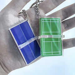Badminton Keychain Souvenir Mini Tennis Pendant Table Tennis Keychain
