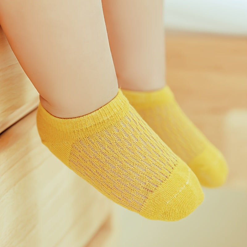 Ice Breathable Baby Socks - 5 Pairs
