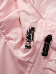 Women's Sports Hooded Zip Jacket with Pockets