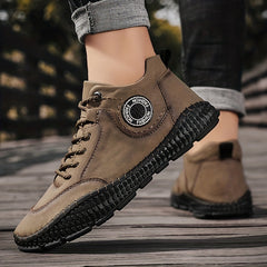 Men's Vintage High Top Lace Up Boots