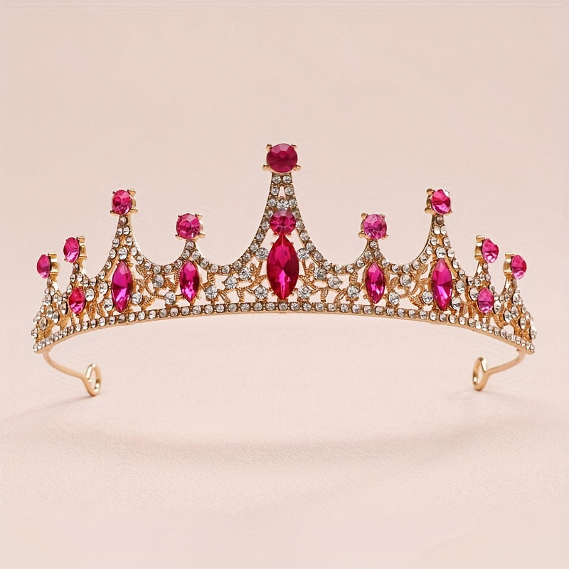 Baroque Crystal Wedding Crown Hair Accessories for Women