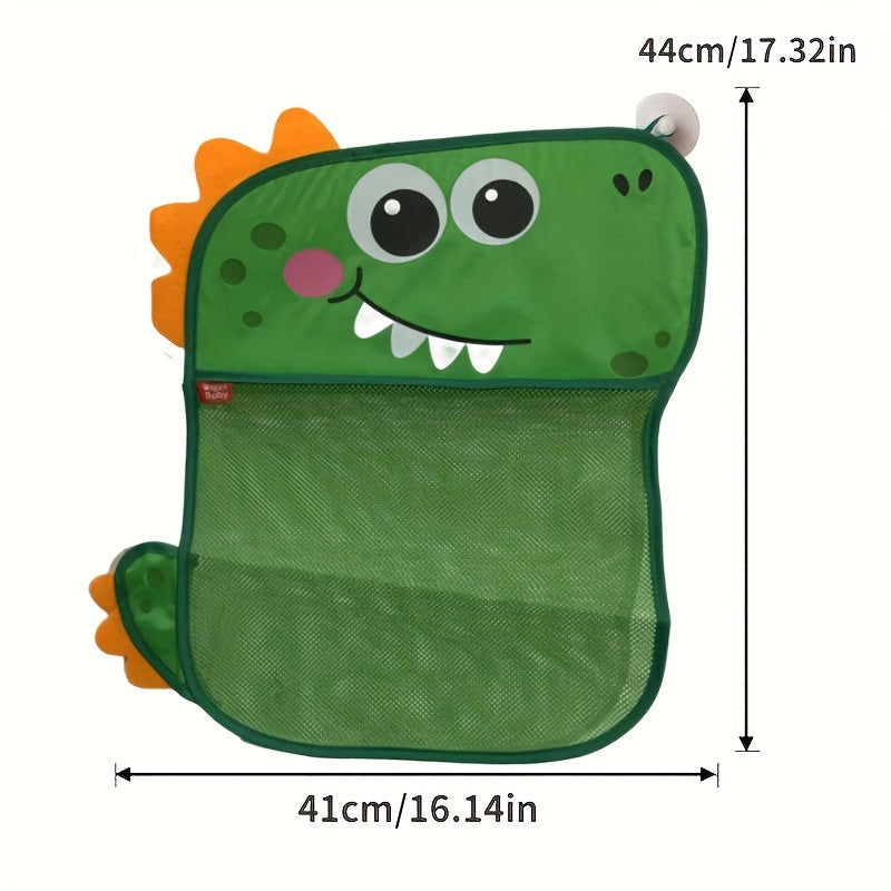 Dinosaur Bathroom Mesh Bag Baby Bath Toy Storage Organizer Pouch