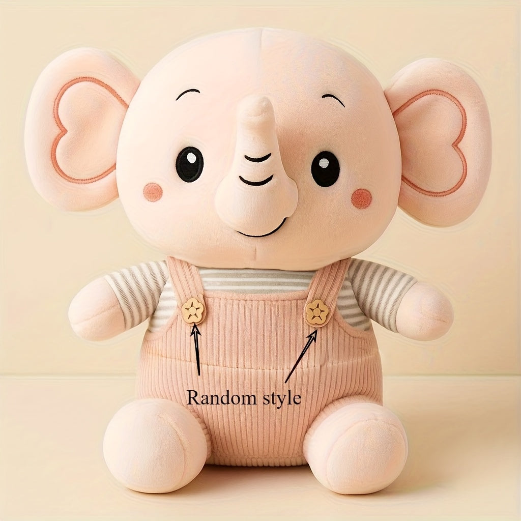 Elephant Plush Toy Doll Overalls Elephant Doll Gift Activity Gift